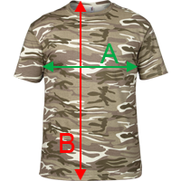 Koszulka wojskowa, moro, Camouflage F33 rozmiary