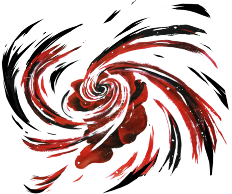 Nadruk Galaktyczna Róża - Przód