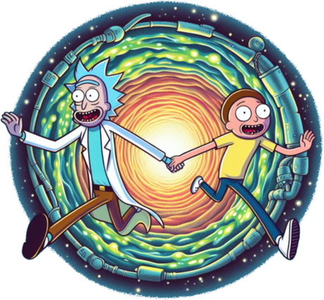 Nadruk Rick and morty - Przód