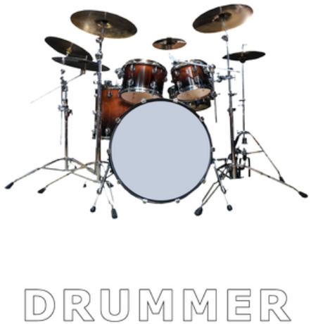 Nadruk Drummer - Przód