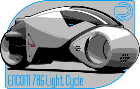 Nadruk ENCOM 786 Light Cycle - Przód