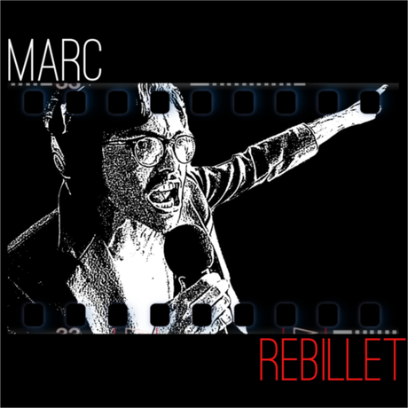 Nadruk Marc Rebillet blk - Przód