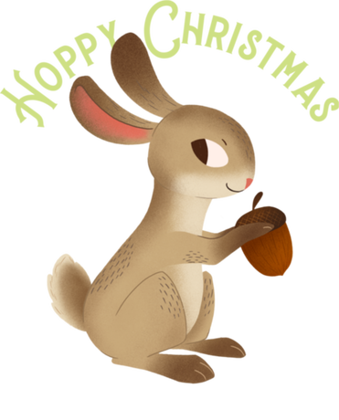 Nadruk Hoppy Christmas - Przód